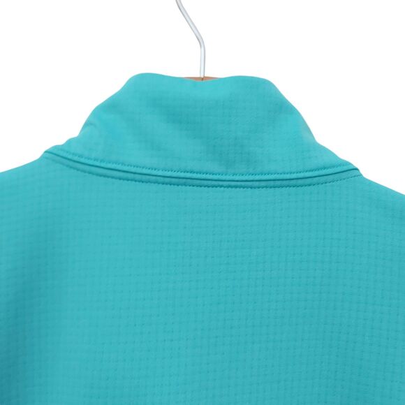 Patagonia Capilene Baselayer Womens Medium Green Midweight Thumbhole 1/2 Zip - Picture 6 of 12